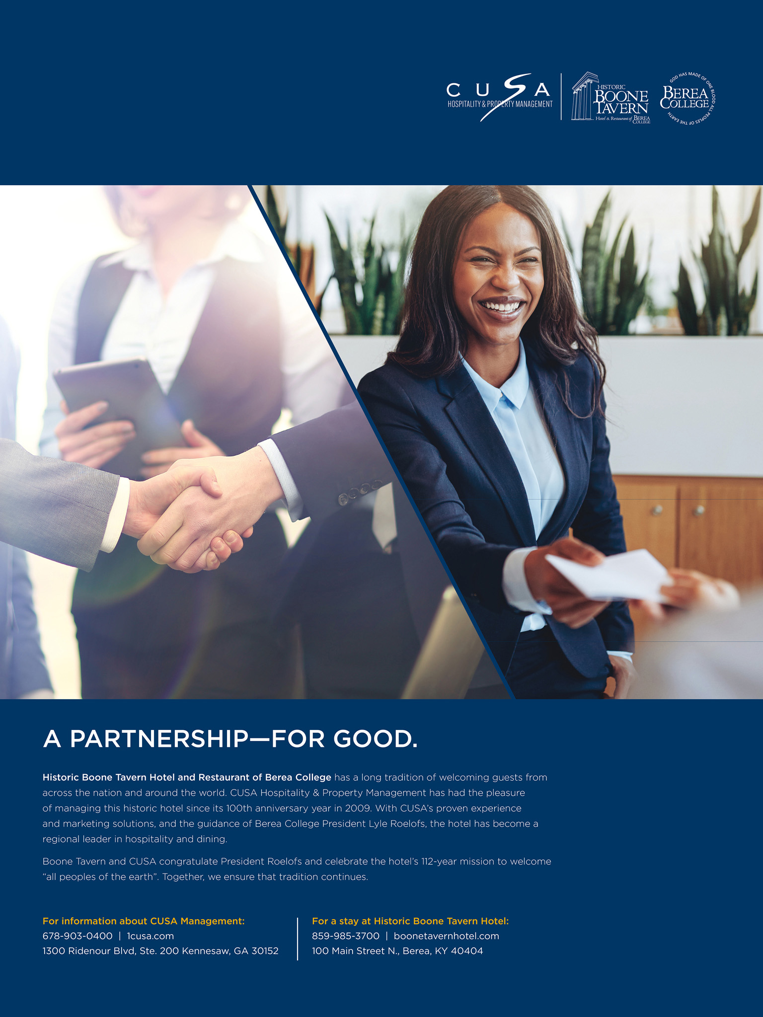 A Partnership - For good