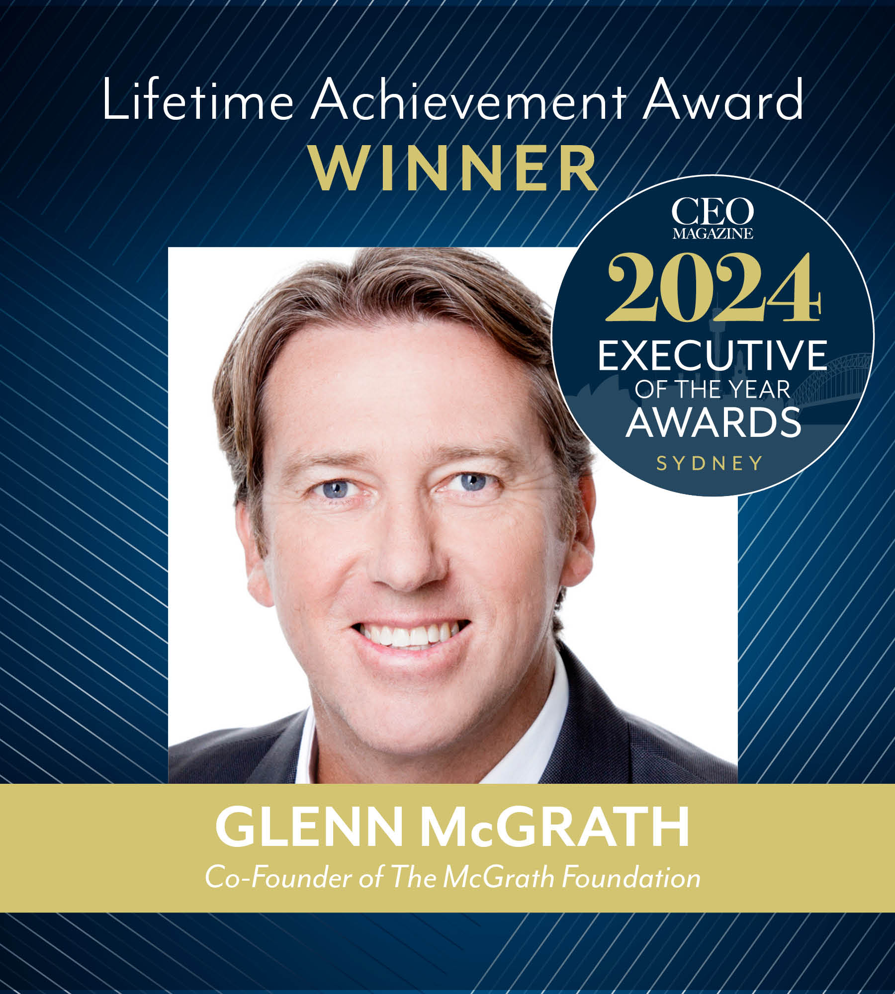 Glenn McGrath: Lifetime Achievement Award Winner – Global