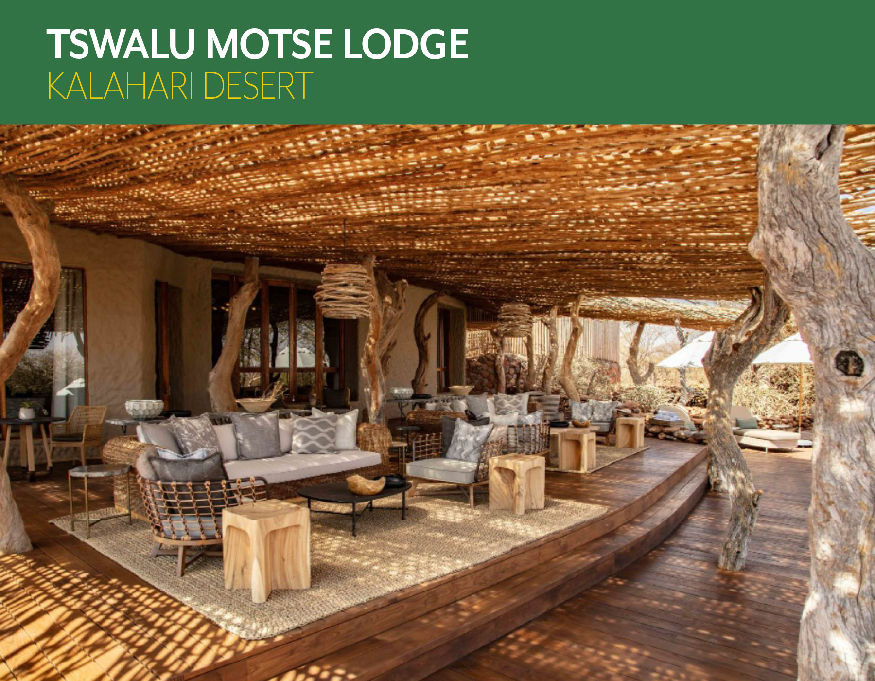 South African Adventures Tswalu Motse Lodge